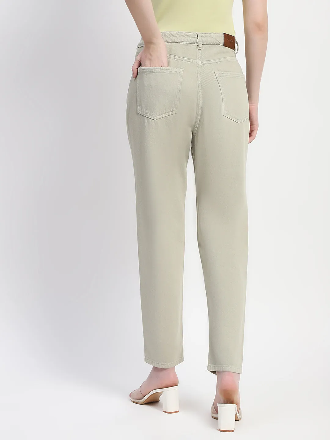 Madame Straight Fit Cotton Mint Denim