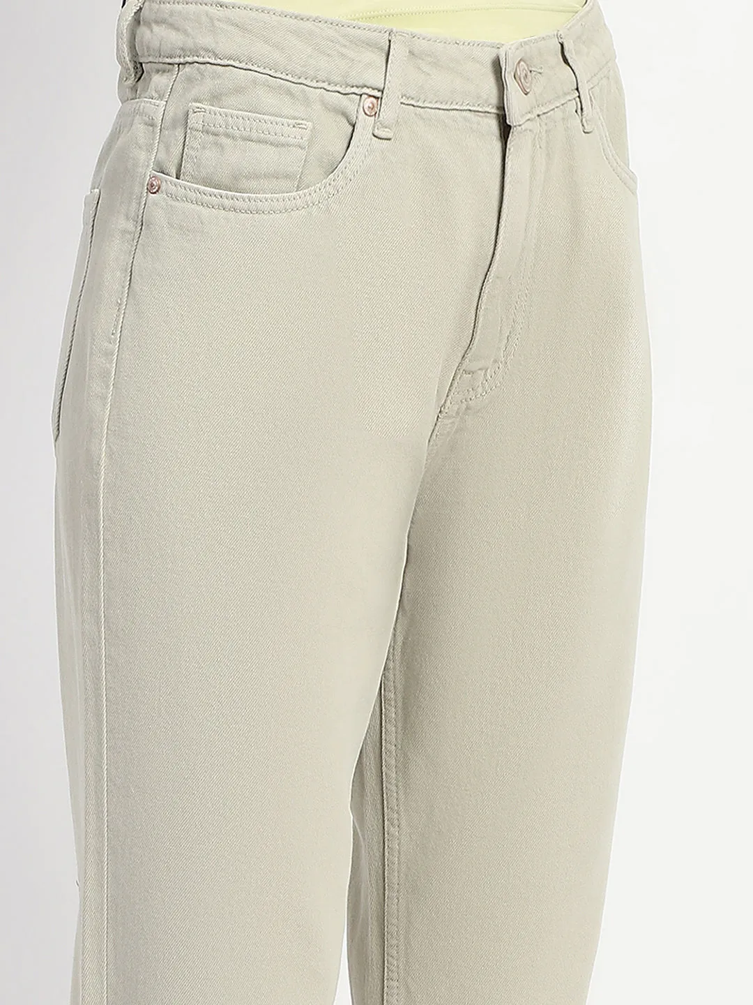 Madame Straight Fit Cotton Mint Denim