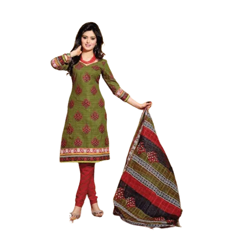 Mahendi Cotton Salwar Kameez Dress Material