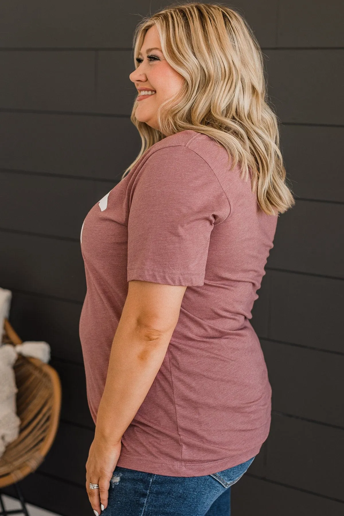 Mama Bear Graphic Tee- Mauve