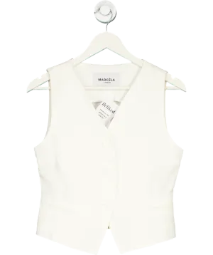 Marcela White Gilda Vest Waistcoat UK S/M