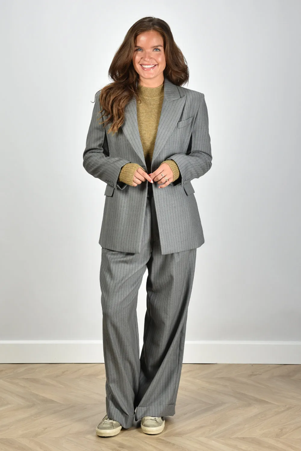 Margaux Lonnberg blazer Fairway GS/GNS green stripes