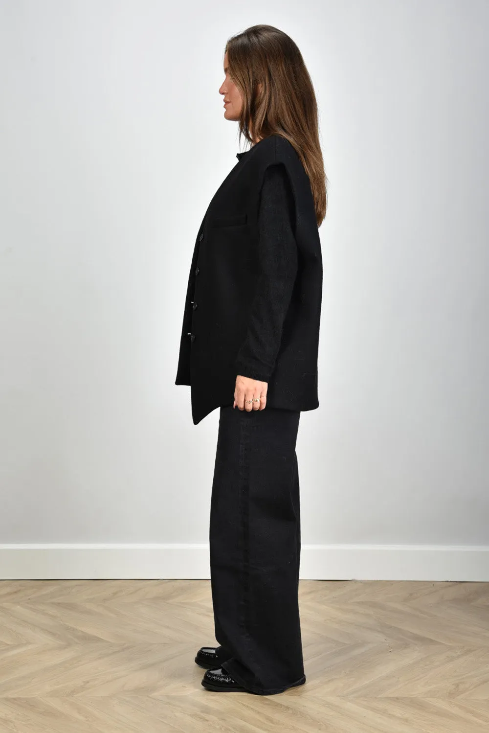 Margaux Lonnberg gilet Wallis B/OW black