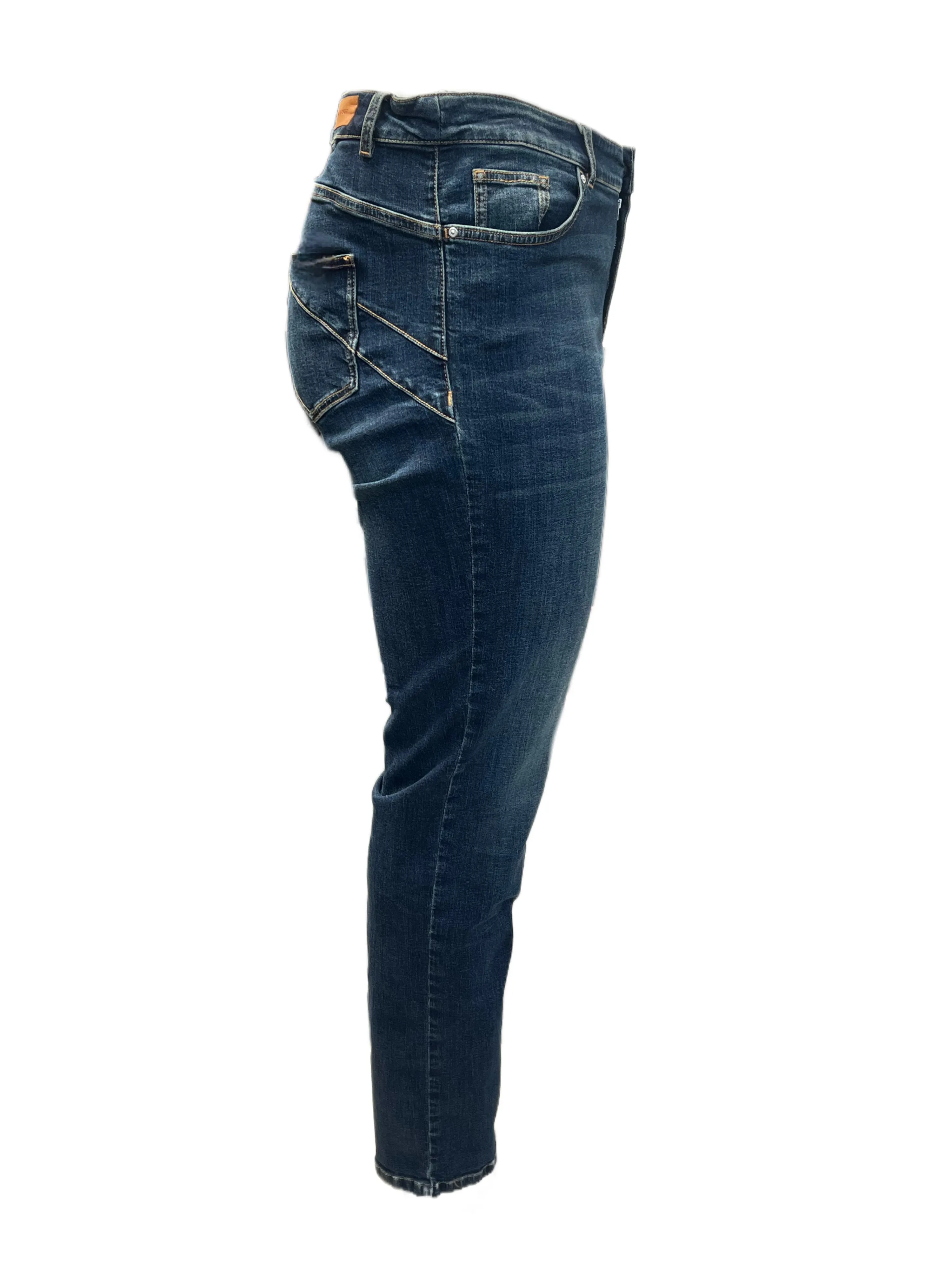Marina Rinaldi Women's Navy Idra Skinny Pants NWT