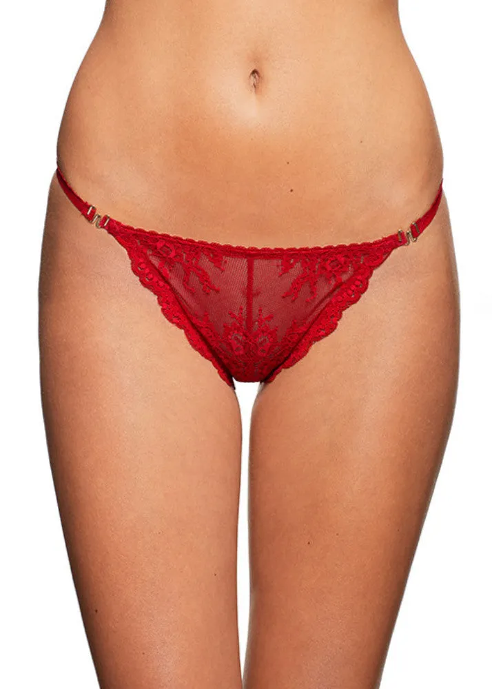 Mariposa Bikini Red Panties