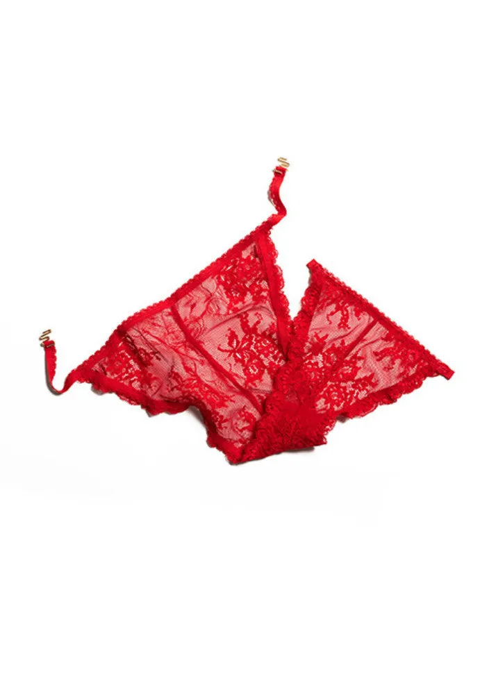 Mariposa Bikini Red Panties