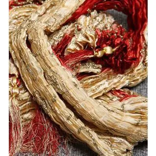 Maroon & Cream Silk Blend Stole