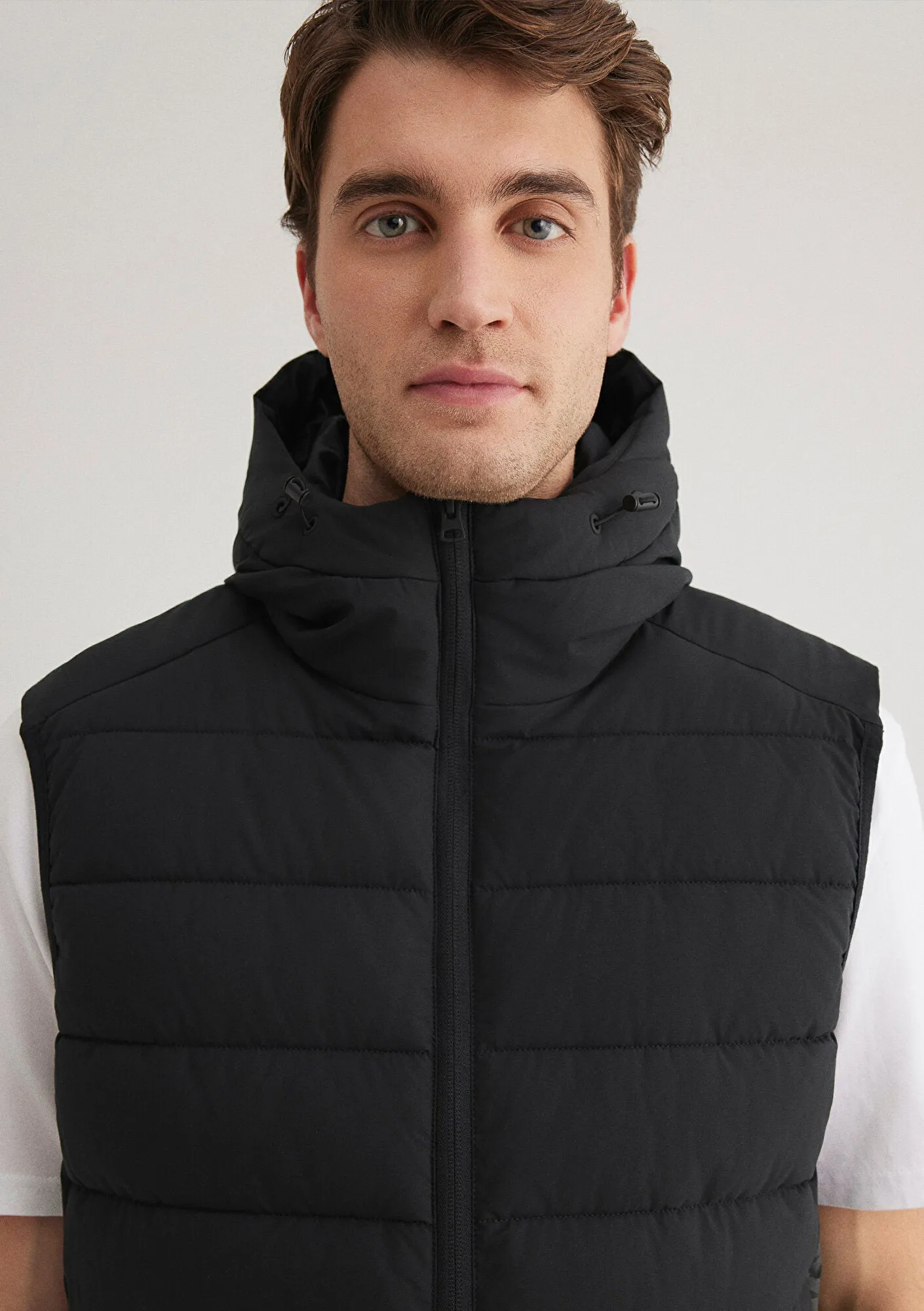 Mavi Jeans Detailed Hooded Black Vest