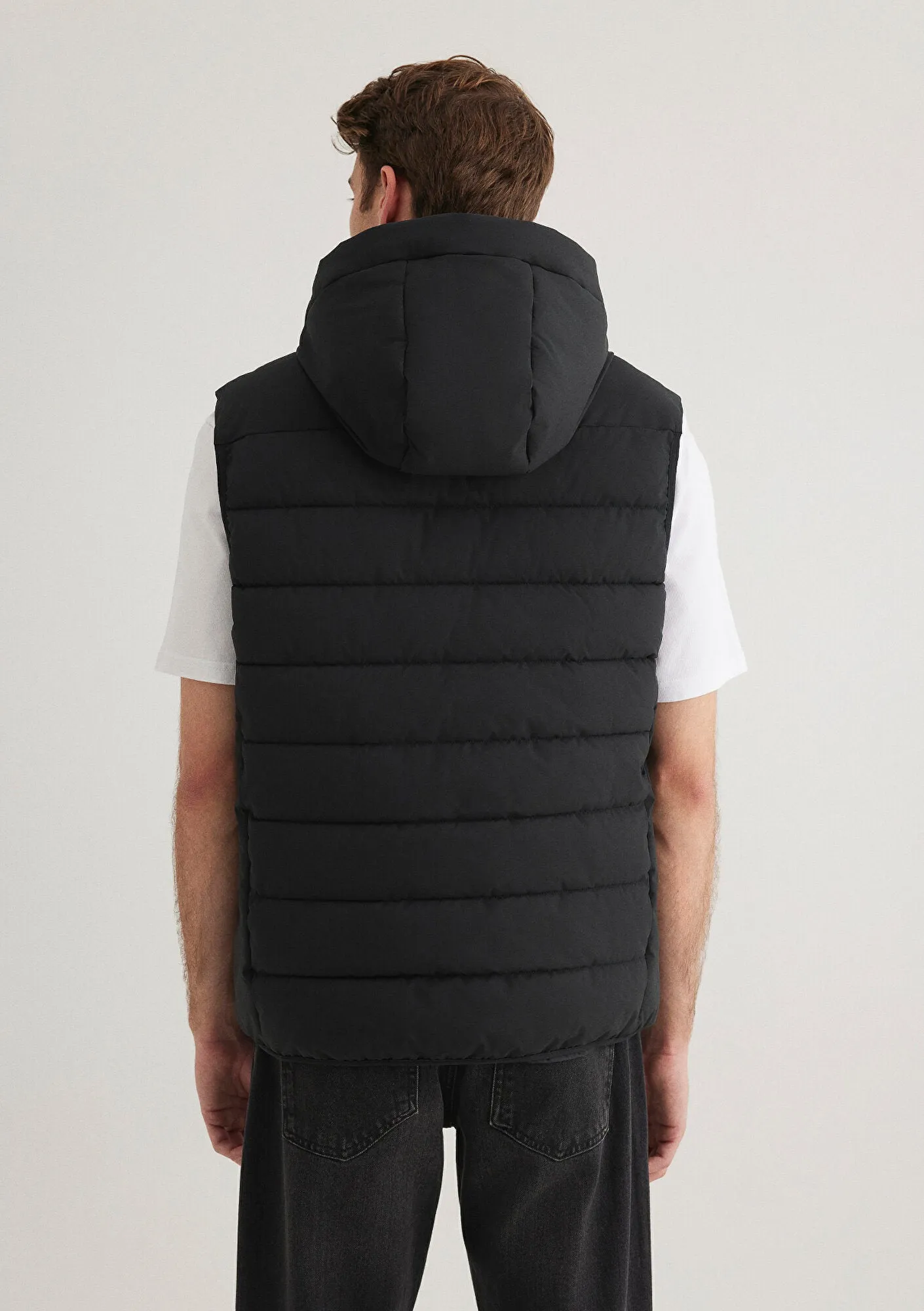 Mavi Jeans Detailed Hooded Black Vest