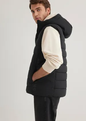 Mavi Jeans Detailed Hooded Black Vest