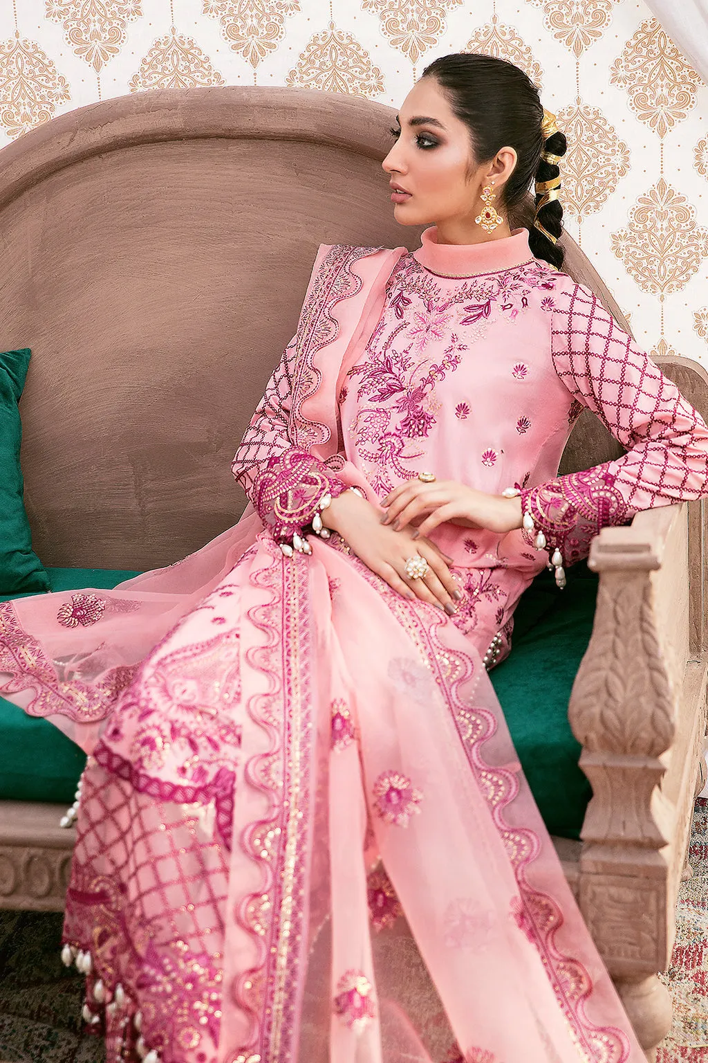 MEHR  | Afrozeh Gul Bahar Festive Collection 2022 | Unstitched Embroidered Lawn Suits