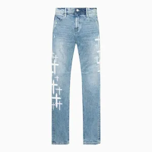 Men's Bryant Cross Patches Denim Jeans Pant