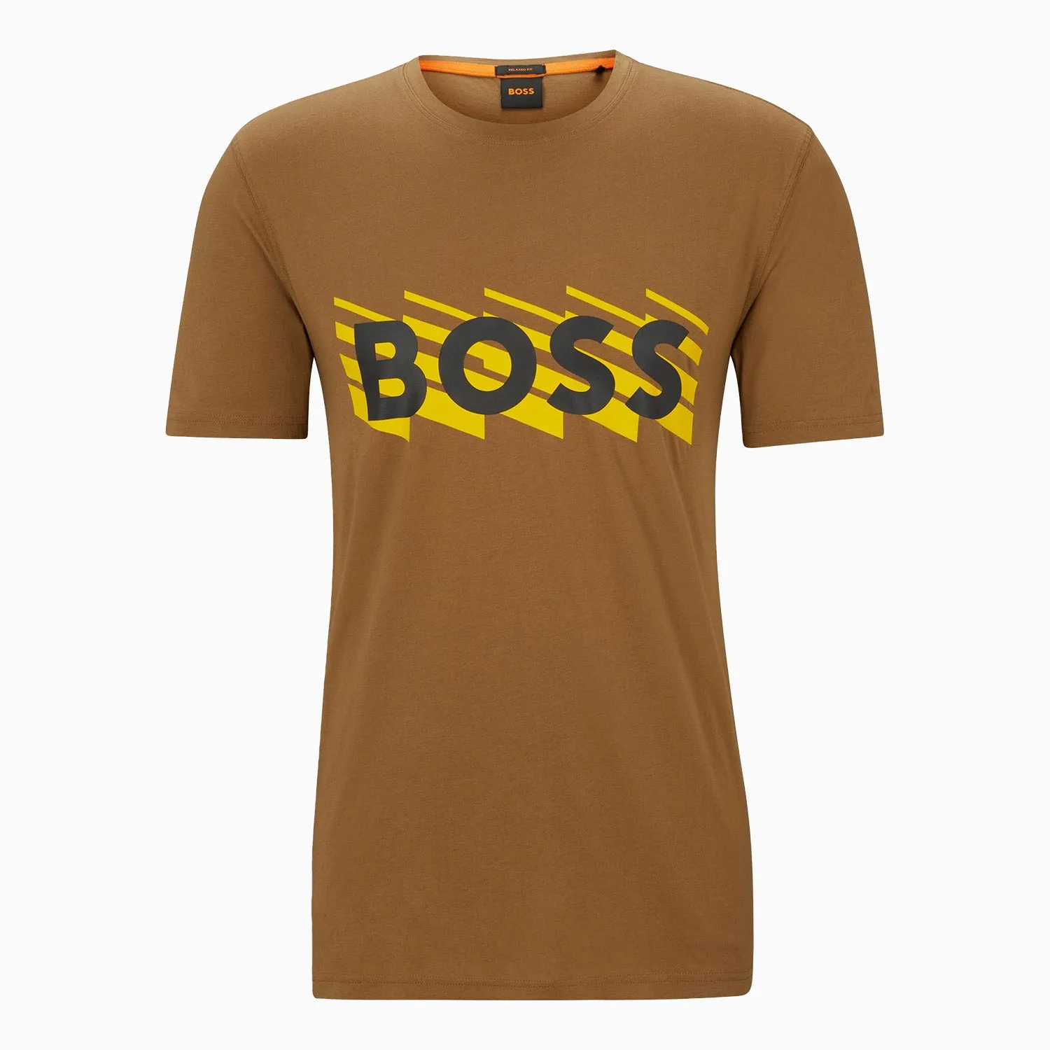 Men's Cotton Jersey T-Shirt  With Rubber Print Logo