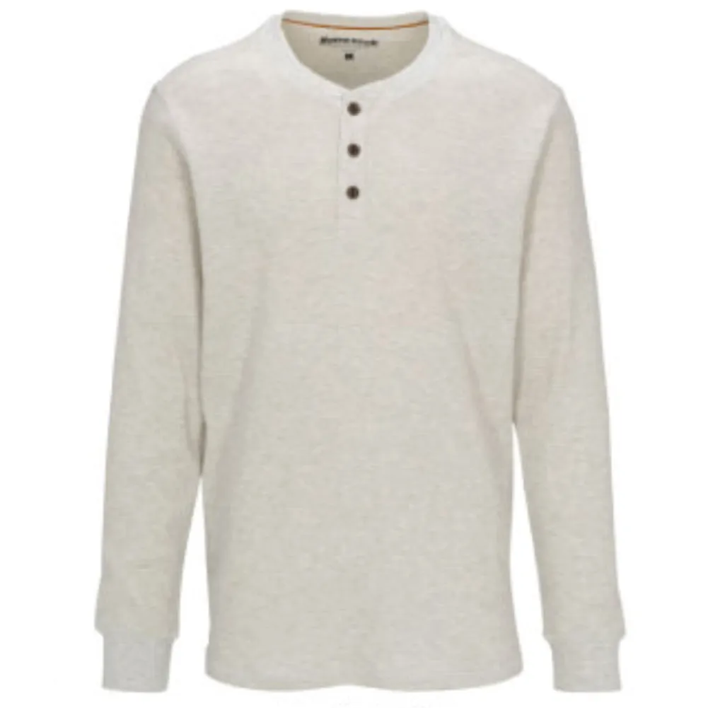 Men's Heathered 3 Button Waffle Henley - NRM2208