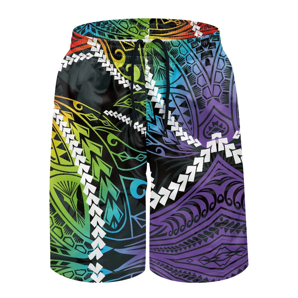 Men's Tribal Multi-Color Swim Shorts