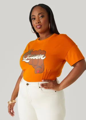 Metallic Queen Graphic Tee