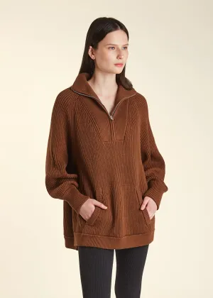MIA ZIP HENLEY