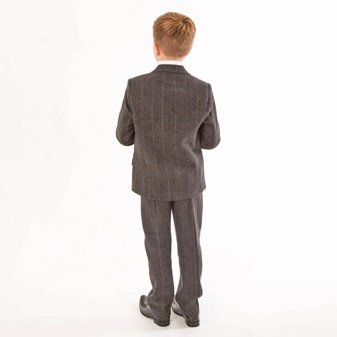 Michael - Grey Tweed Check 5 Piece Suit