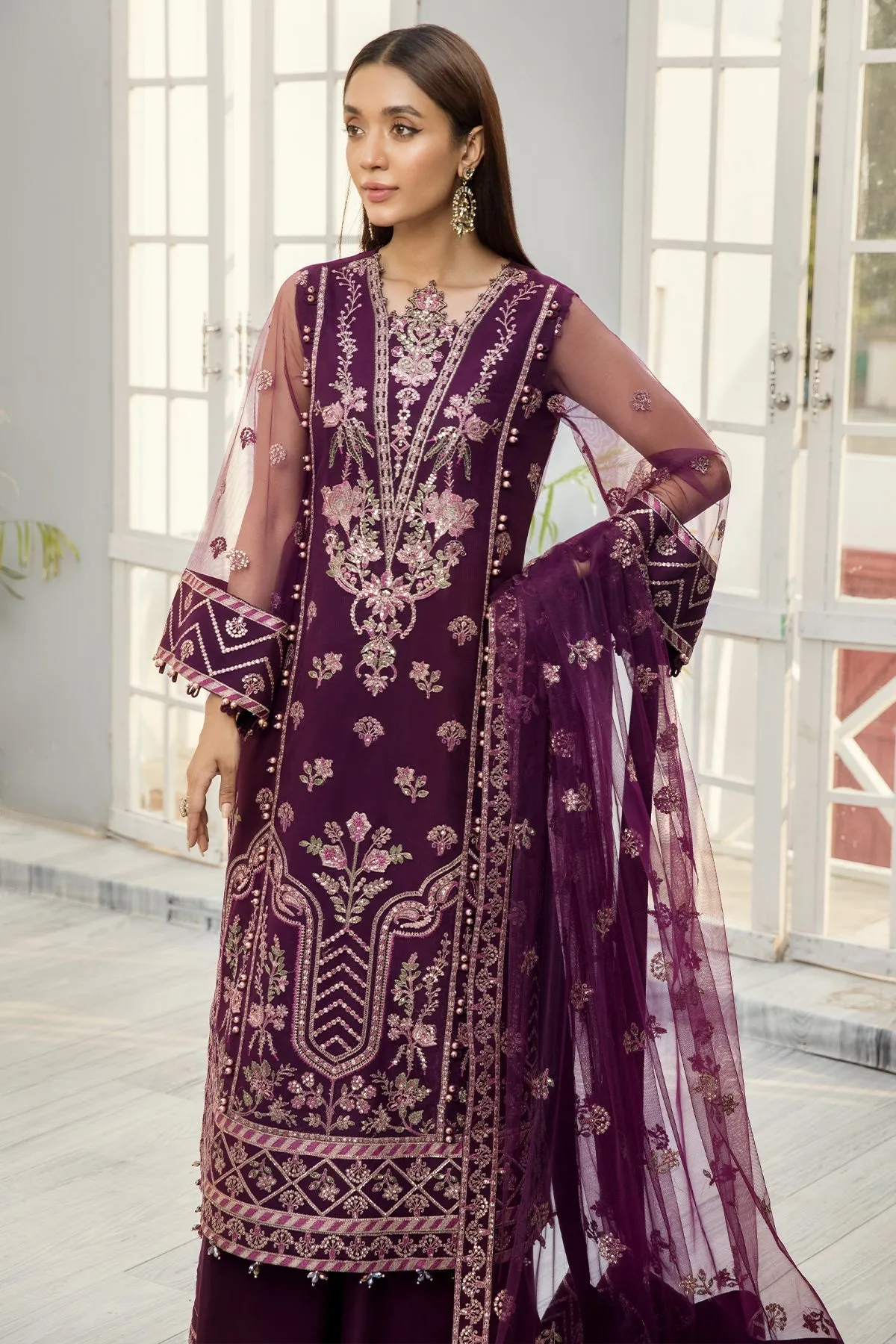 Miraal | Alizeh Fashion Embroidered Formal Collection 2022 | Unstitched and Stitched Embroidered Net Suits