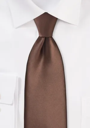 Mocha Solid Necktie