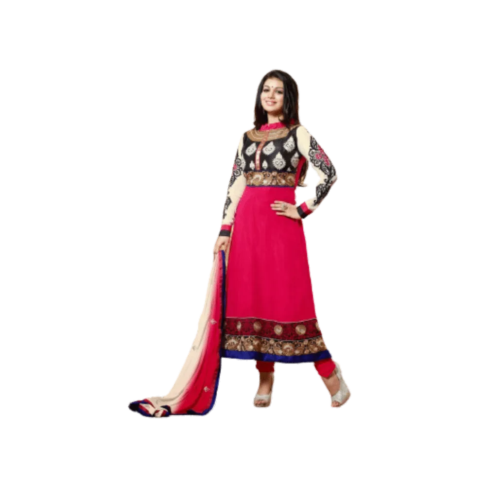 Modern Pink Georgette Party Wear Designer Salwar Suit -15006 - Online Shopping f