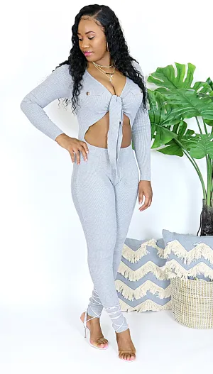 MONA RIBBED JUMPSUIT