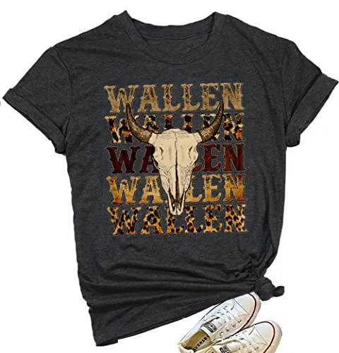 Morgan Wallen Women's Retro Steer Skull T-Shirt