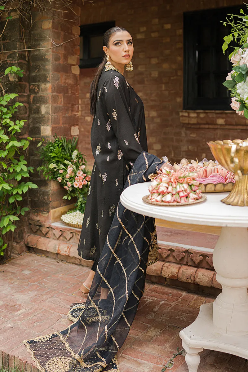 MUSHK-O TALAA-3PC |  Cross Stitch The Bride Tribe Wedding Festive Collection 2022 | Unstitched Embroidered Jacquard Suits | Cross Stitch 2023
