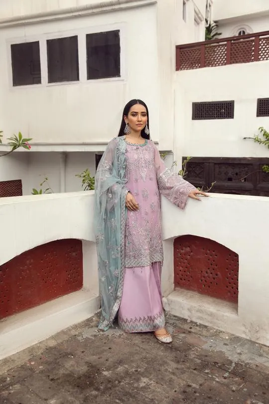 Mushq | Alizeh Embroidered Chiffon Festive Collection Shahtaj | Unstitched Embroidered Chiffon Suits