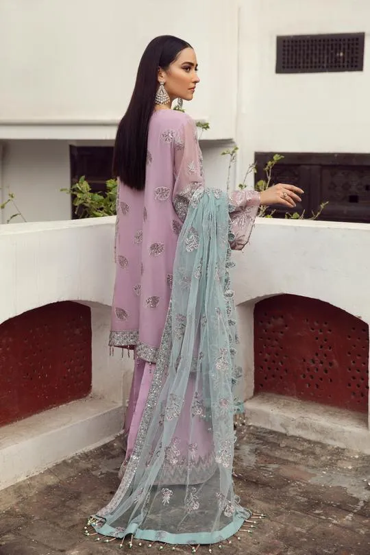 Mushq | Alizeh Embroidered Chiffon Festive Collection Shahtaj | Unstitched Embroidered Chiffon Suits