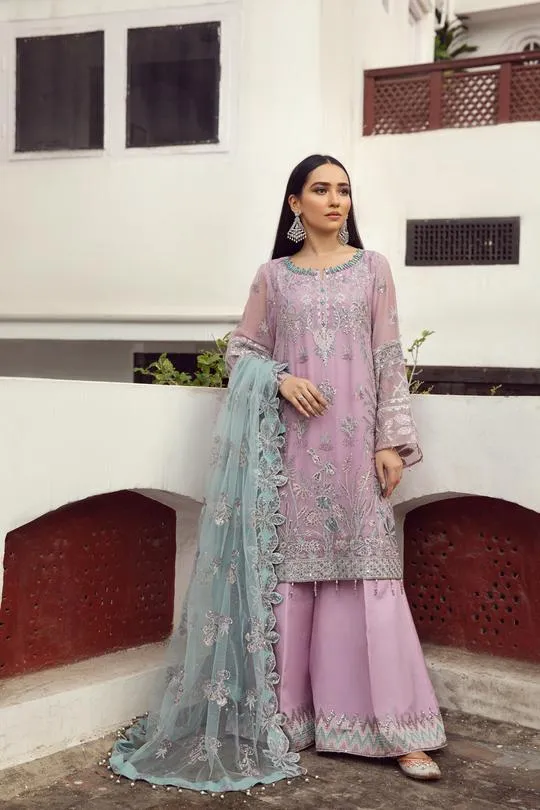 Mushq | Alizeh Embroidered Chiffon Festive Collection Shahtaj | Unstitched Embroidered Chiffon Suits