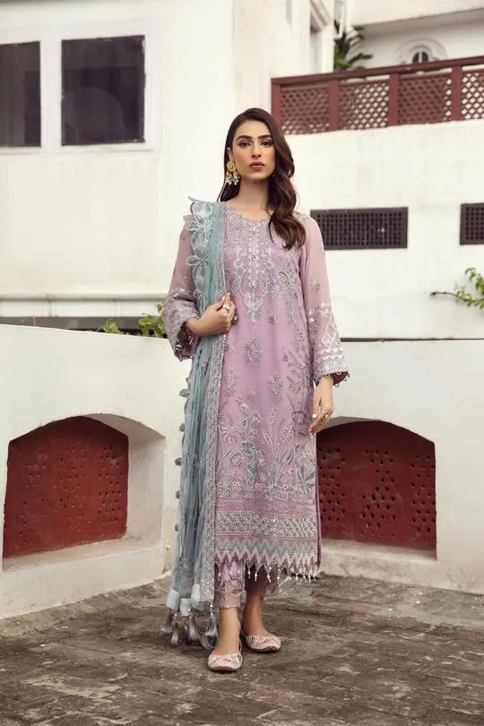 Mushq | Alizeh Embroidered Chiffon Festive Collection Shahtaj | Unstitched Embroidered Chiffon Suits