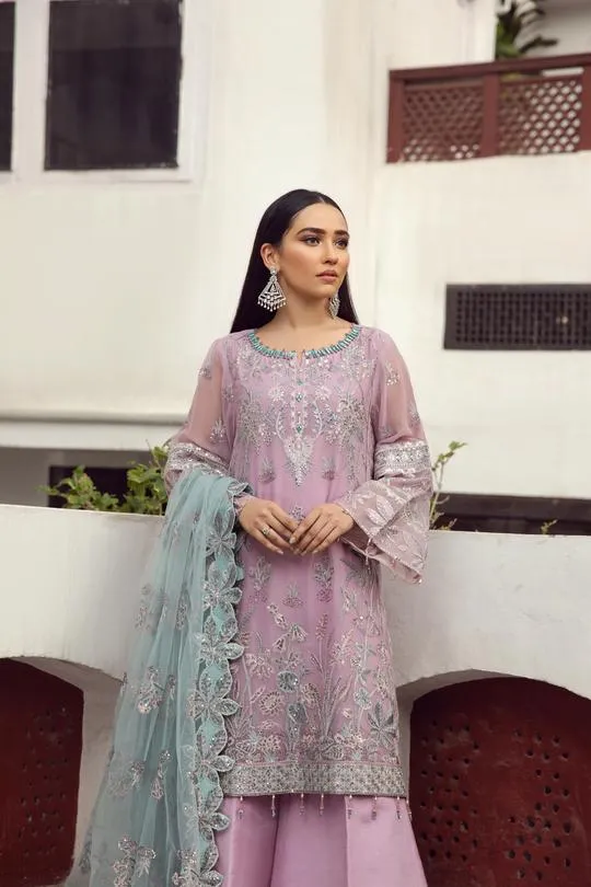 Mushq | Alizeh Embroidered Chiffon Festive Collection Shahtaj | Unstitched Embroidered Chiffon Suits