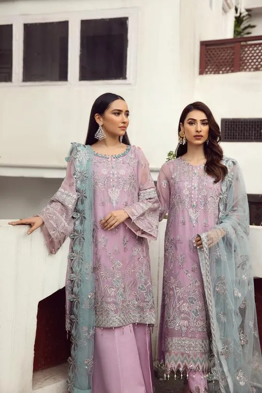Mushq | Alizeh Embroidered Chiffon Festive Collection Shahtaj | Unstitched Embroidered Chiffon Suits