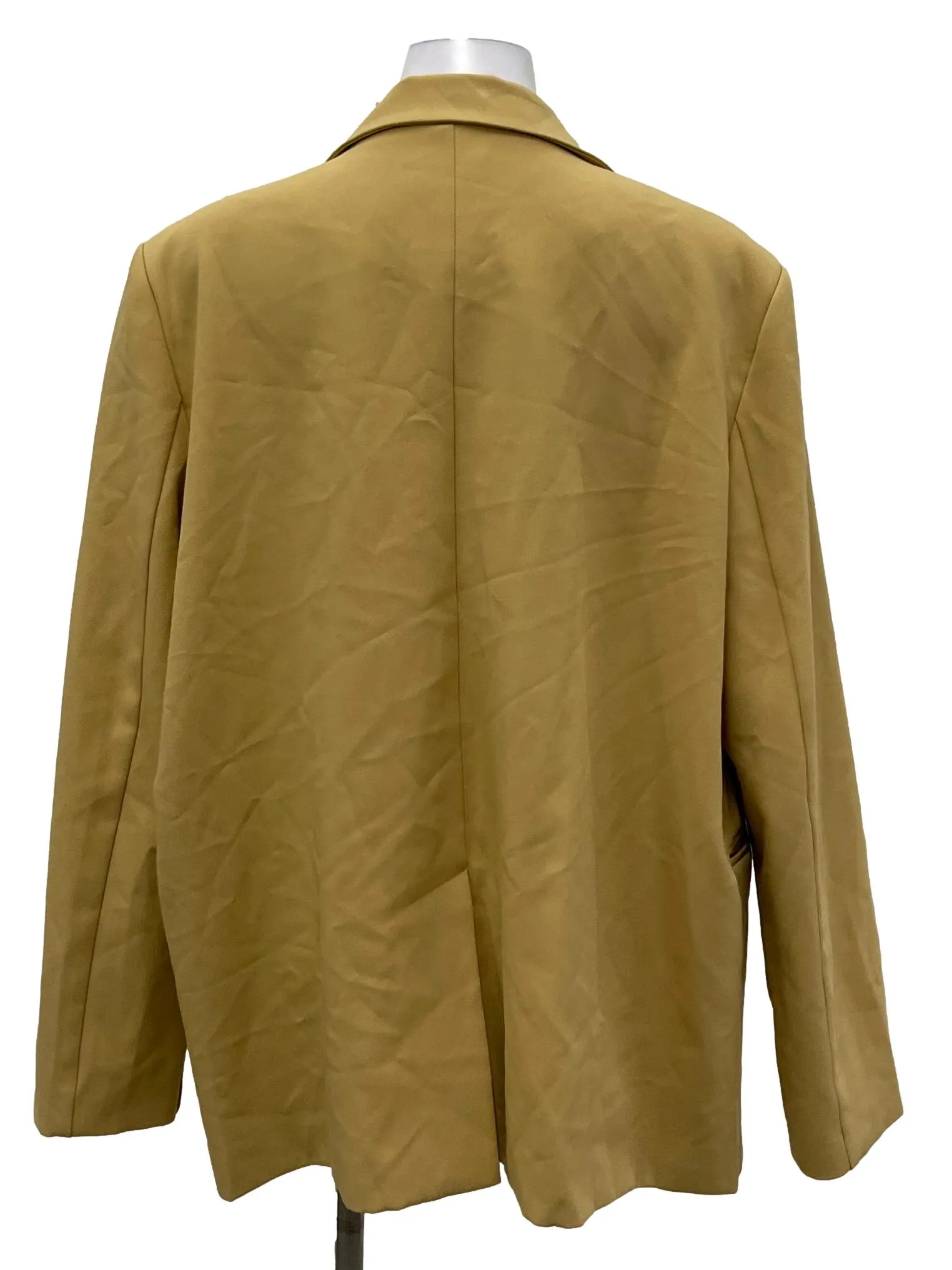Mustard Yellow Open Front Blazer OSN