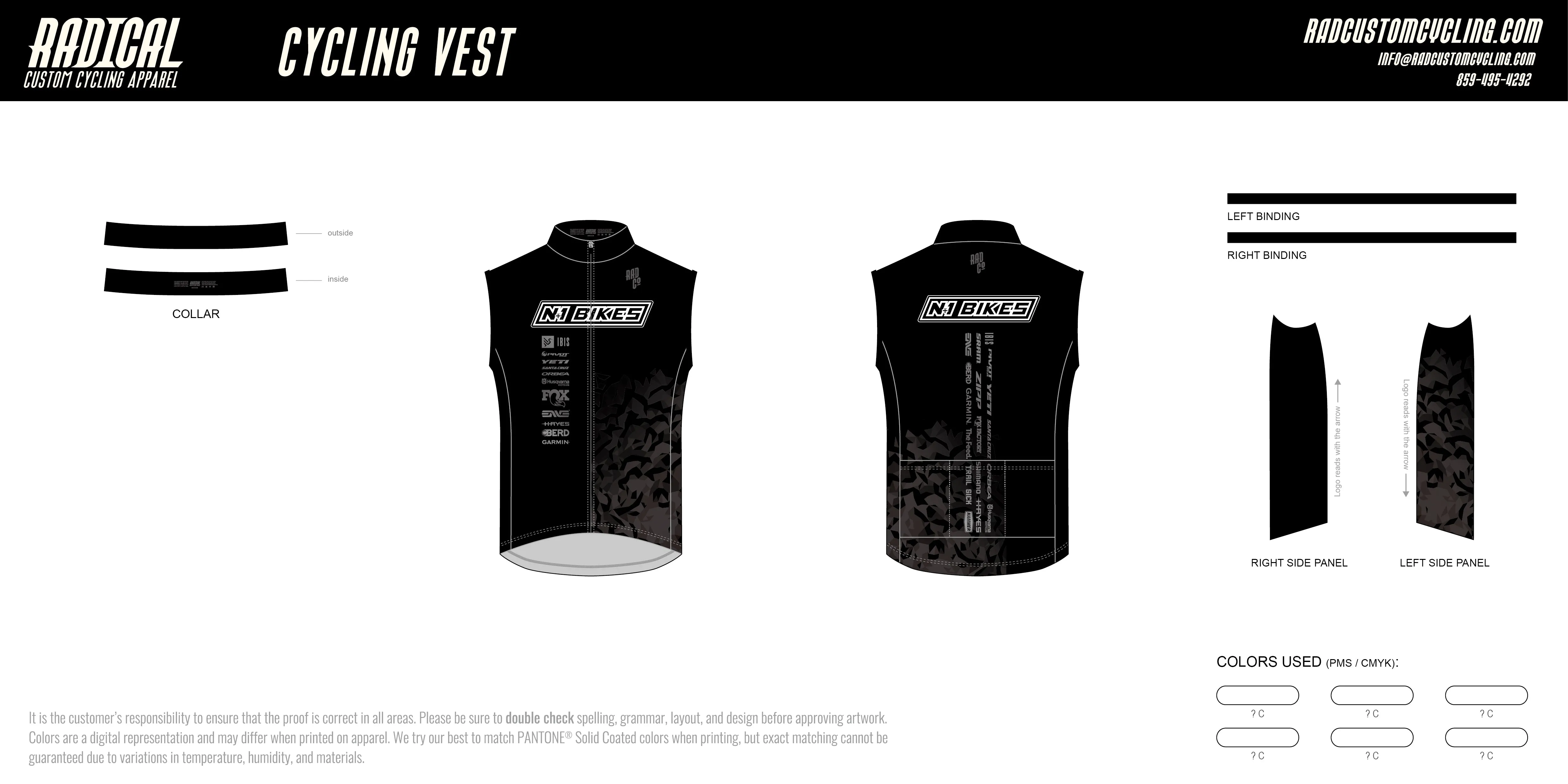 N 1 Race Team - Wind Vest - Black
