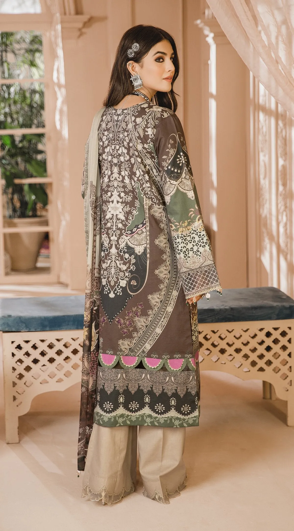 NAINA | Anaya Noor Bano Cambric Collection '21 | Unstitched Embroidered Cambric Suits