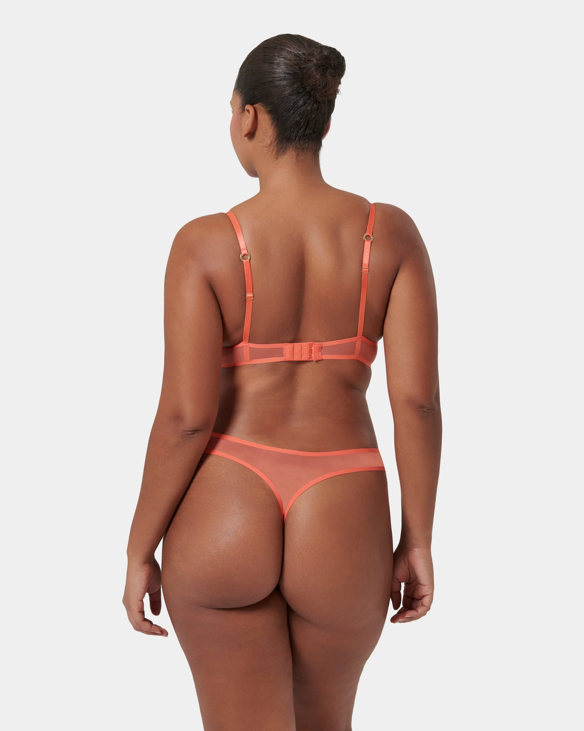 Naomi Wired Bra Hot Coral