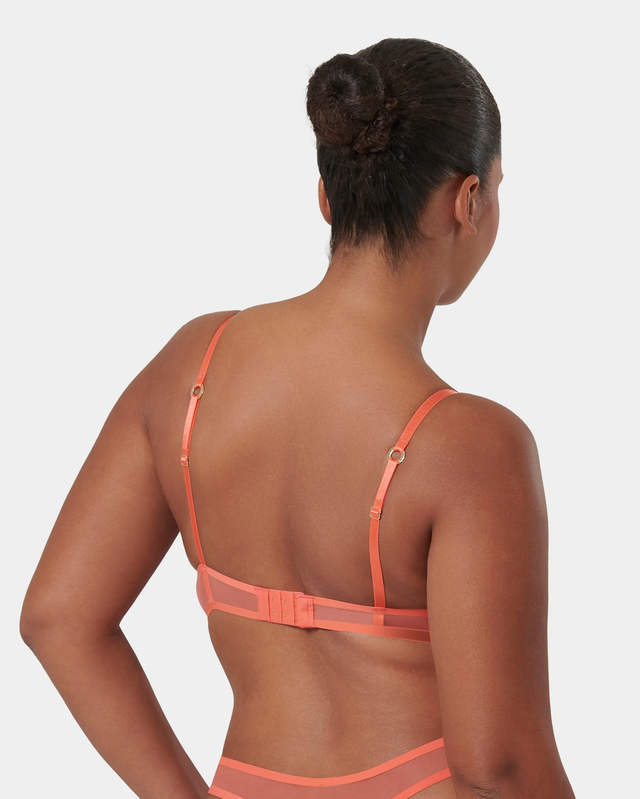 Naomi Wired Bra Hot Coral