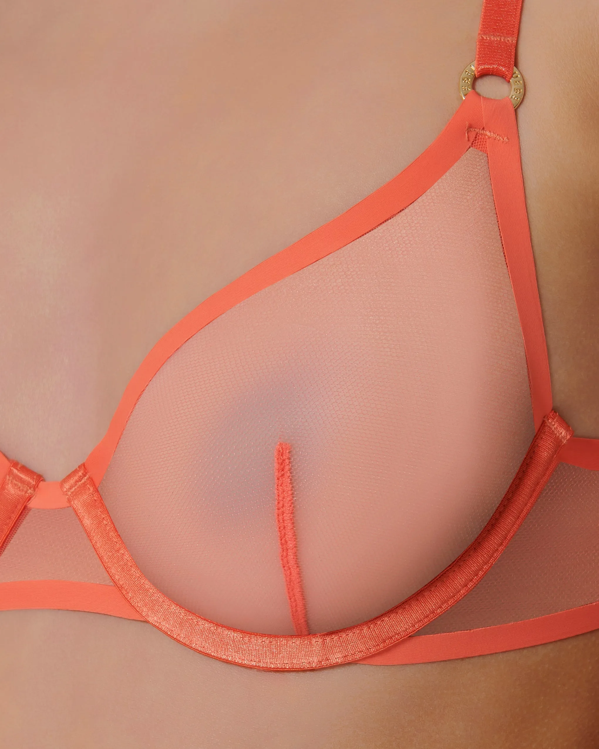 Naomi Wired Bra Hot Coral