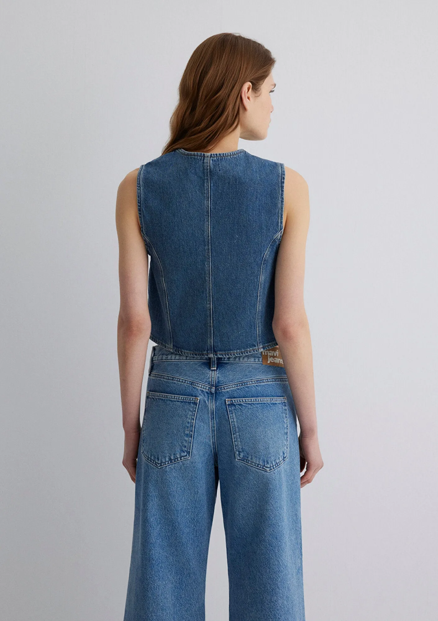Nini Dark Vintage Gold Premium Jean Vest