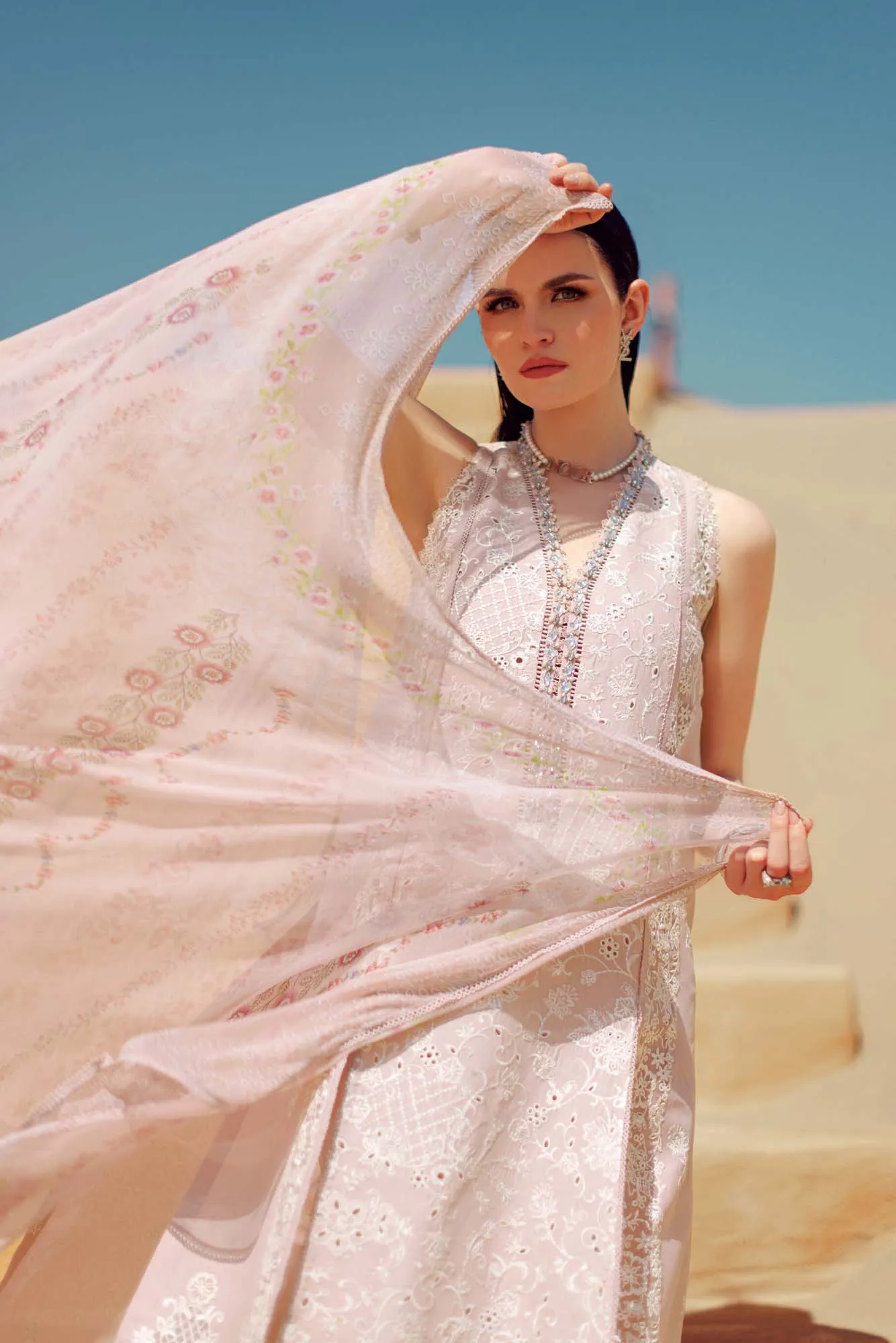 Noor by Saadia Asad Eid Handwork Laserkari Lawn – D7