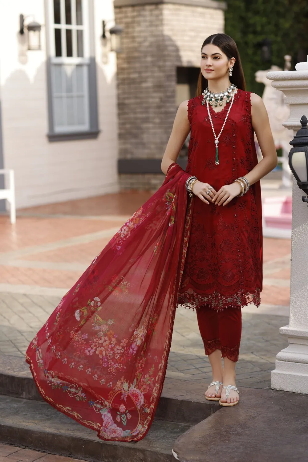 Noor by Saadia Asad | Eid Handwork Schiffli Laserkari '23 | D1-NAIRA