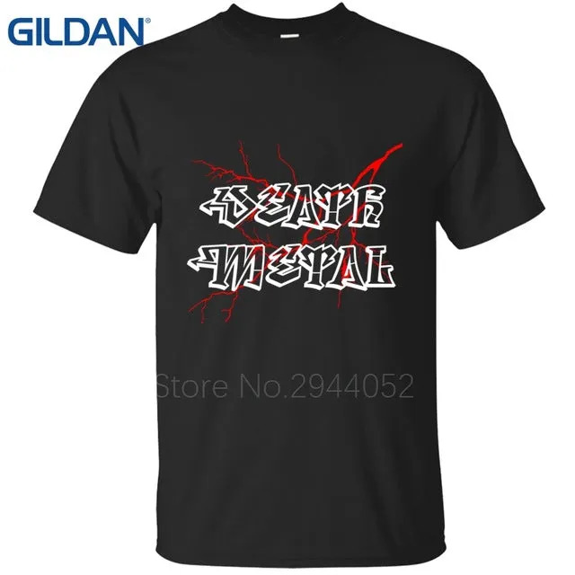 Normal black tee shirts Death Metal Rocker Unicorn Death Graphic Ma Homme ali shirt 4XL round Neck men Clothing 100% cotton