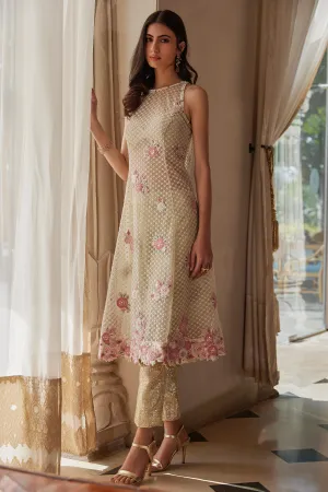 Nude & Pink Indo Western