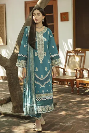 NW-15 | Qalamkar Qline Linen Winter Collection 2021 | Unstitched Embroidered Organza Suits