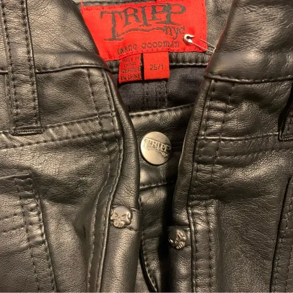 NWT Tripp NYC Vegan Leather Deville Jean