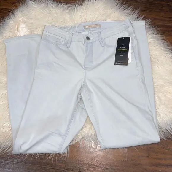 NWT Athleta Sculptek Skinny Crop Jean Glacier light Wash Jeans pants