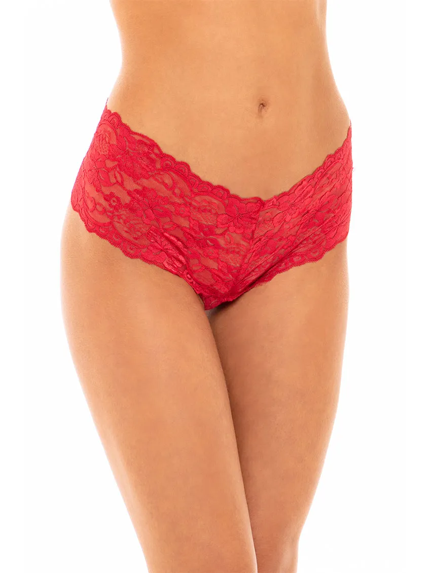 Oh La La Cheri Lace Open Panty