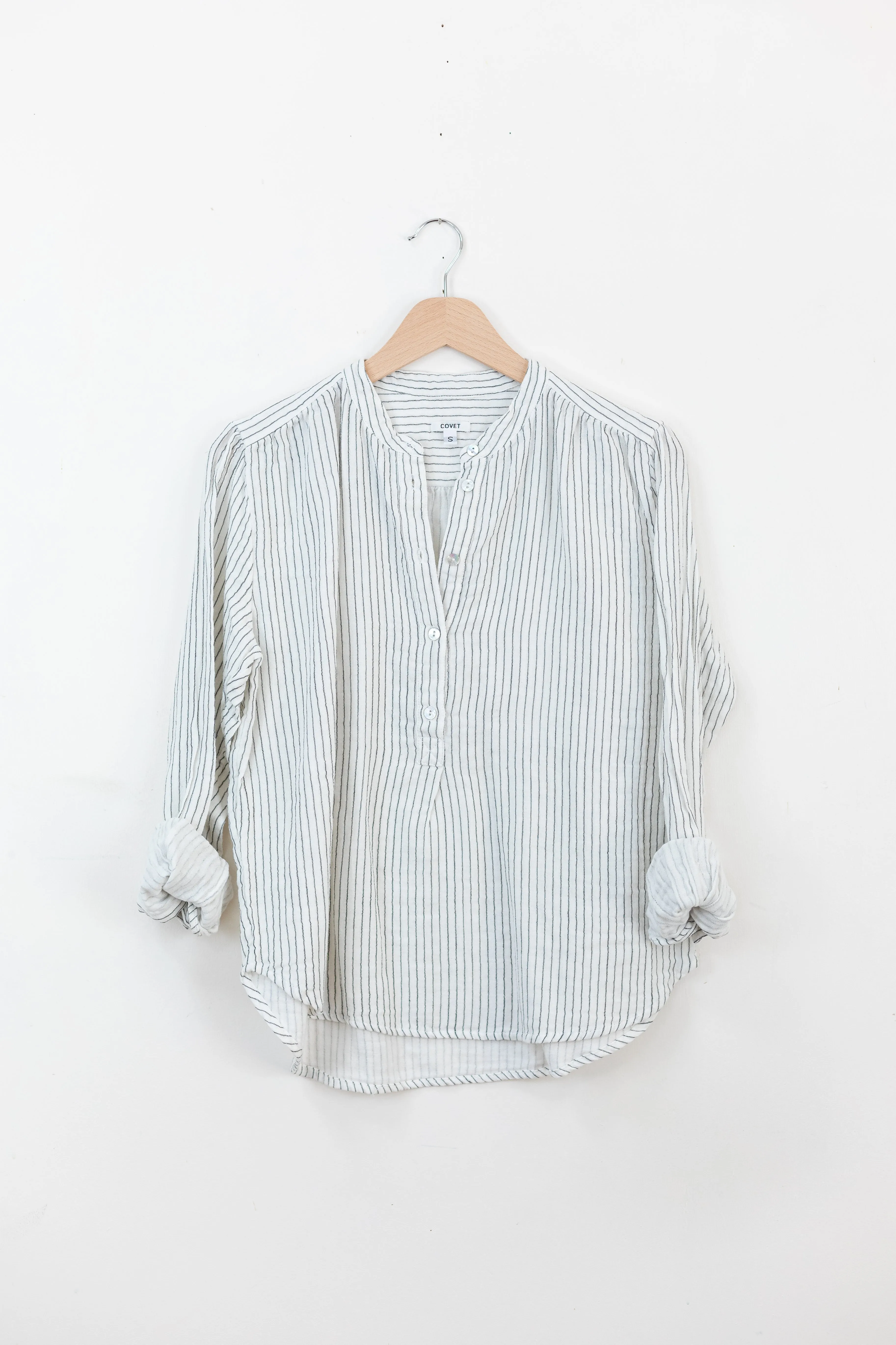 Olive - cotton stripe